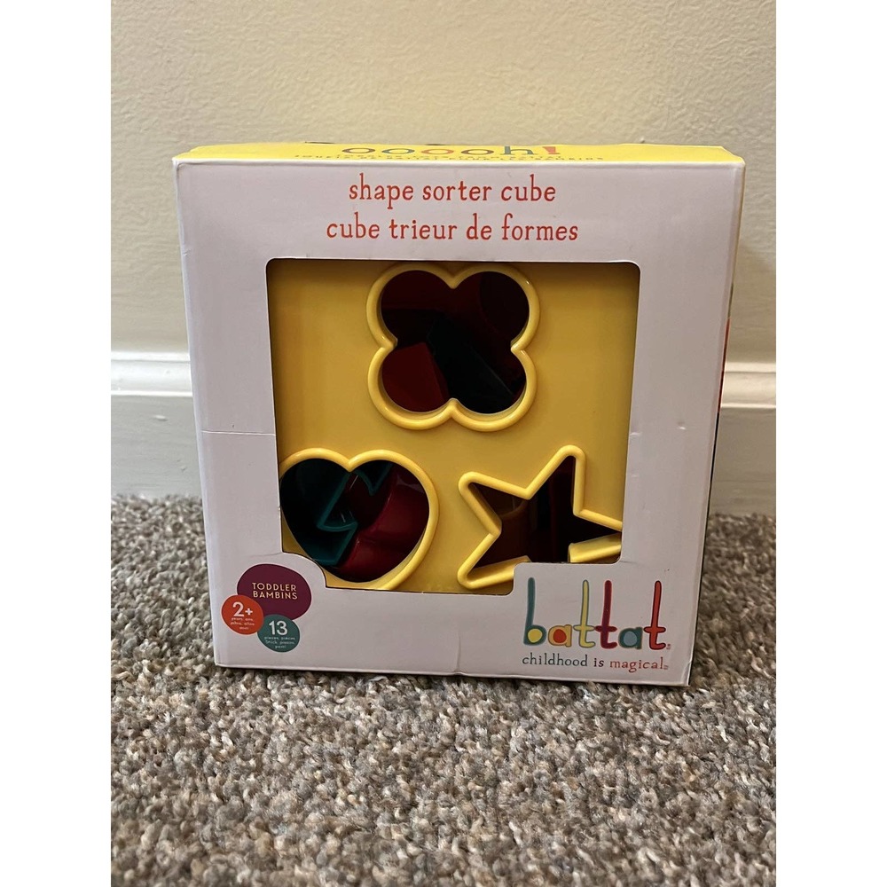 Battat Shape Sorter Cube, Assorted Colors